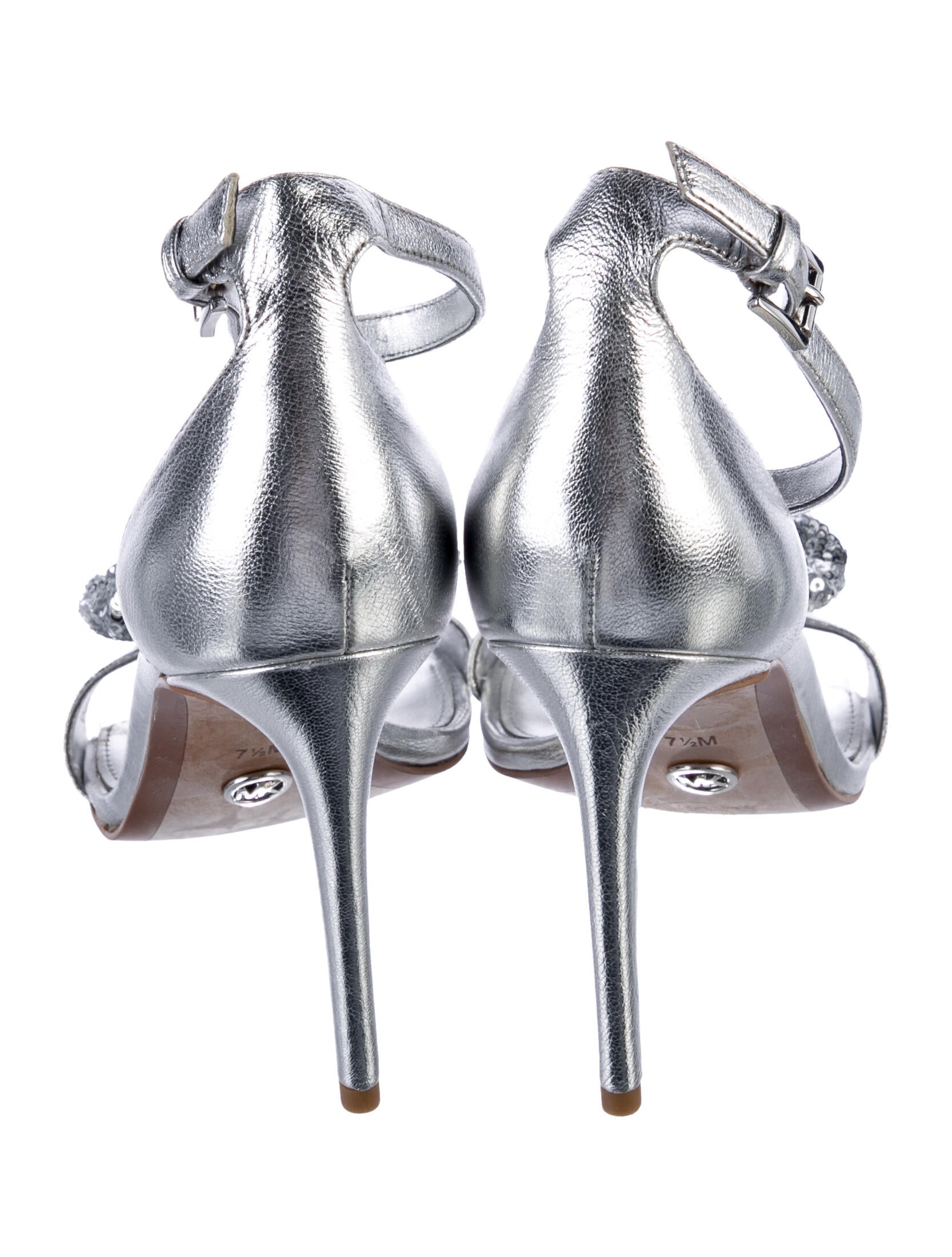 Michael Kors Leather Bow Accents Sandals